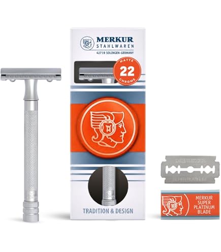 Amazon.com: Merkur Mk34c Double Edge Razor with Heavy Duty Short